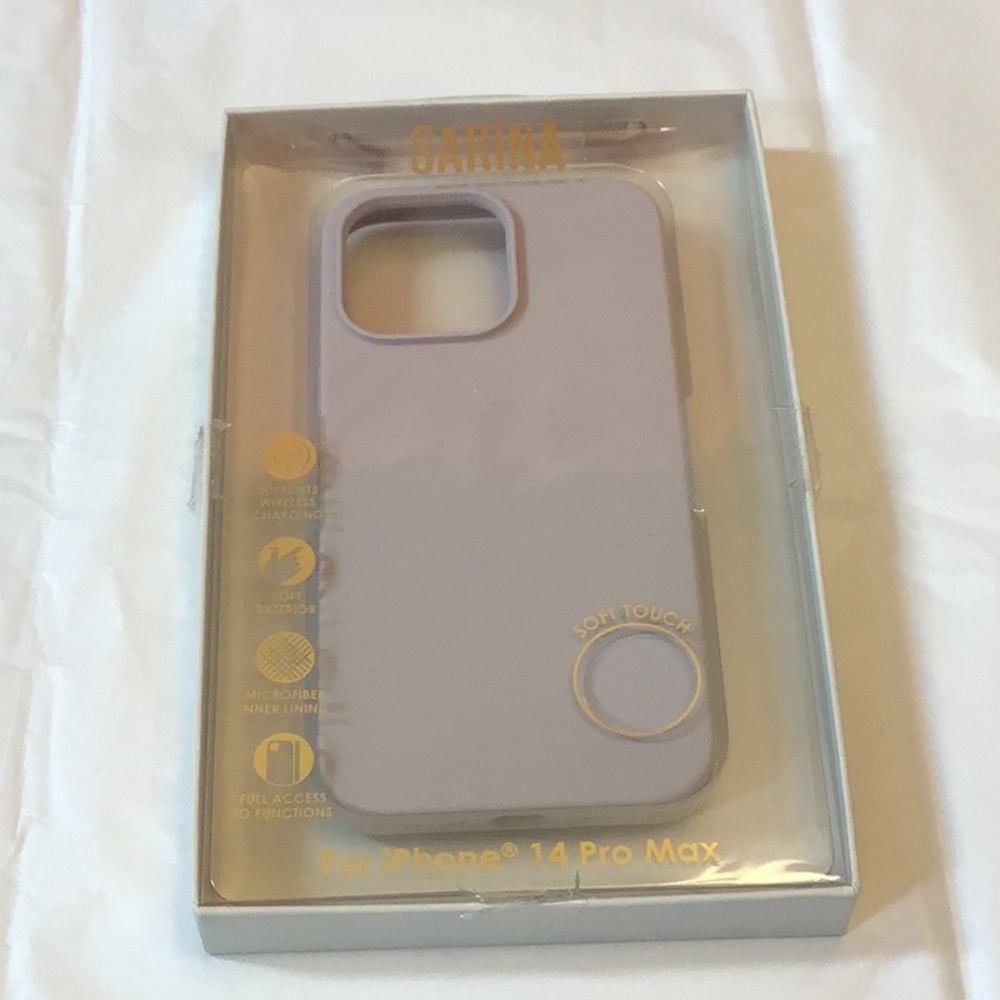 🎁5/10.00, Sarina Soft Touch IPhone 14 Pro Max cover, like new, not used etc